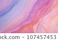 Abstract background of acrylic paint in pink and purple tones. Marbling texture design. 107457453