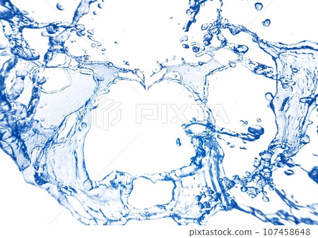 White background with abstract blue splashes in natural environment concept White background with abstract blue splashes in natural environment concept 107458648