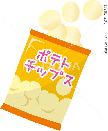 簡單包裝洋芋片的圖像插圖 107458741