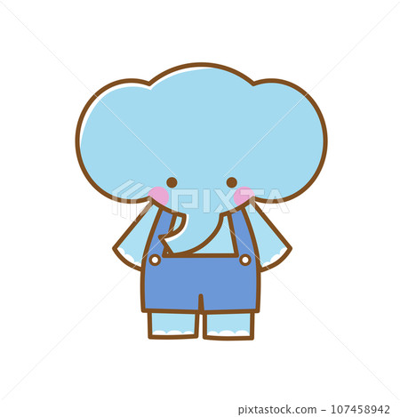 Elephant character 107458942