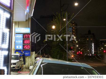 Gasoline price Gasoline price 107459301