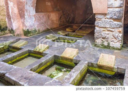 Medieval washhouse in Cefalu, an attractive destination in Sicily Medieval washhouse in Cefalu, an attractive destination in Sicily 107459759