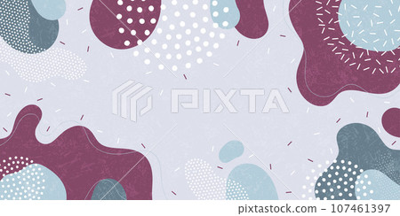 Background pattern, abstract colored shapes. Modern minimalism trendy pattern background. Vector background. 107461397