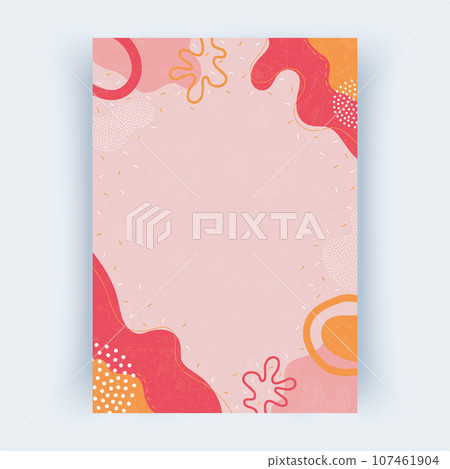 Cover design. A4 format, vertical orientation. Brochure, catalogue. Cover with abstract shapes. Abstract vector illustration. Cover design. A4 format, vertical orientation. Brochure, catalogue. Cover with abstract shapes. Abstract vector illustration. 107461904