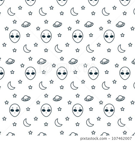 alien spaceships space stars coloring doodle line alien spaceships space stars coloring doodle line 107462007