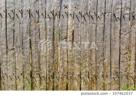 old brown rustic dark grunge wooden texture - wood Background banner 107462037