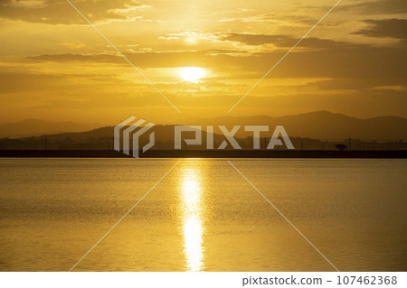 Bicycle path along Yeongsangang River 107462368