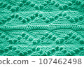 Organic knit texture with macro wool threads. 107462498