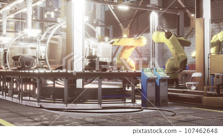 Automobile production cactory at work Automobile production cactory at work 107462648