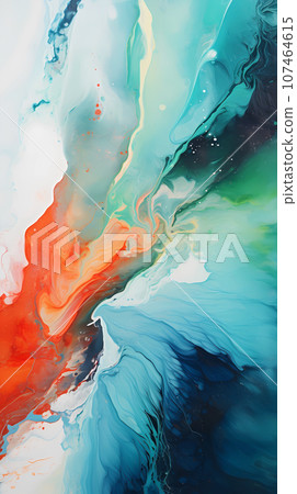 手绘唯美的水墨抽象纹理背景素材 107464615