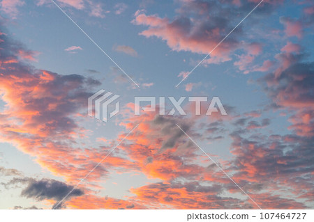 [Sky material] Sunrise/sunset material [Nagano Prefecture] 107464727