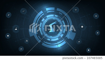 Industry 4.0 concept. Industry 4.0 concept. 107465085