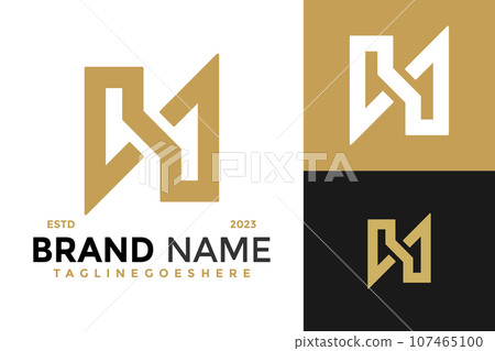 Letter N Unique Logo design vector symbol icon illustration Letter N Unique Logo design vector symbol icon illustration 107465100