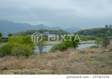 Bicycle path along Yeongsangang River Bicycle path along Yeongsangang River 107465256