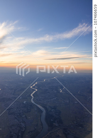 從空中看到的關東平原的夜景 107466659