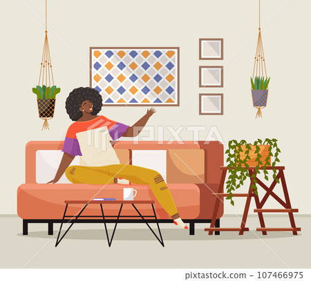 Home office. Interior vector illustration. Work from home. Furniture in office area for comfort and style Remote work Home office for work and home Well-organized room promotes clutter-free Home office. Interior vector illustration. Work from home. Furniture in office area for comfort and style Remote work Home office for work and home Well-organized room promotes clutter-free 107466975