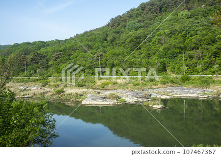 Bicycle path along the Seomjingang River Bicycle path along the Seomjingang River 107467367