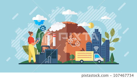Automation business. Vector illustration. Reach target audience with content itinerary for logistic platform Modern logistics center Machine learning line Smart home controlled Mechanical technology Automation business. Vector illustration. Reach target audience with content itinerary for logistic platform Modern logistics center Machine learning line Smart home controlled Mechanical technology 107467734
