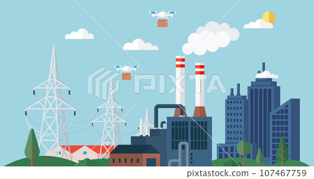 Automation business. Vector illustration. Delivery and logistic. Selecting RPA mode Intelligent system automation Internet of things of home automation Optimization and efficiency with quadcopters Automation business. Vector illustration. Delivery and logistic. Selecting RPA mode Intelligent system automation Internet of things of home automation Optimization and efficiency with quadcopters 107467759
