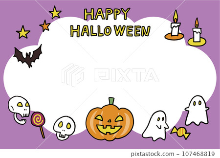 Halloween message card 05 Halloween message card 05 107468819