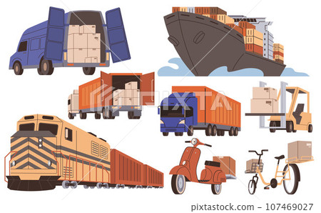 International logistic. Global delivery export. Vector. Import and export shipping are central to global logistic operations Supply delivery chain management significantly impacts businesss inventory 107469027