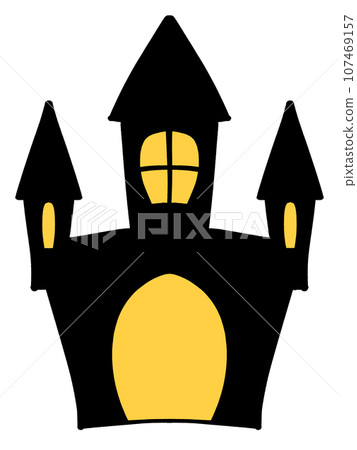 Halloween castle illustration material Halloween castle illustration material 107469157