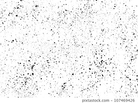 Ink blots Grunge urban background.Texture Vector. Dust overlay distress grain. Black paint splatter , dirty, poster for your design. 107469426