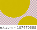 Gold moon and light purple illustration background with checkered pattern 107470668