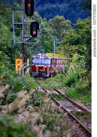 The DF200 diesel locomotive is working hard across the northern land... supporting Hokkaido's logistics with container freight trains. The DF200 diesel locomotive is working hard across the northern land... supporting Hokkaido's logistics with container freight trains. 107470800