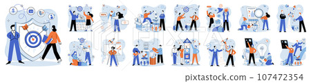 Successful project launch. Vector illustration. A development project idea, spark that cignite massive innovation Project launch management, strategic maneuver in game of business A project launch Successful project launch. Vector illustration. A development project idea, spark that cignite massive innovation Project launch management, strategic maneuver in game of business A project launch 107472354