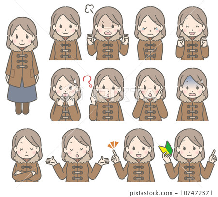 冬季外套：少婦的各種表情 107472371