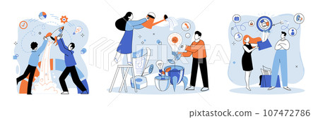 Successful project launch. Vector illustration. A successful business, emblem of calculated risks and rewards Project launch startup, promising beginning in dynamic world of entrepreneurship Successful project launch. Vector illustration. A successful business, emblem of calculated risks and rewards Project launch startup, promising beginning in dynamic world of entrepreneurship 107472786