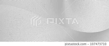 abstract black and white vector wave background.  107473710