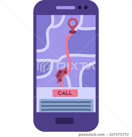 Car sharing service vector mobile app icon 107475772