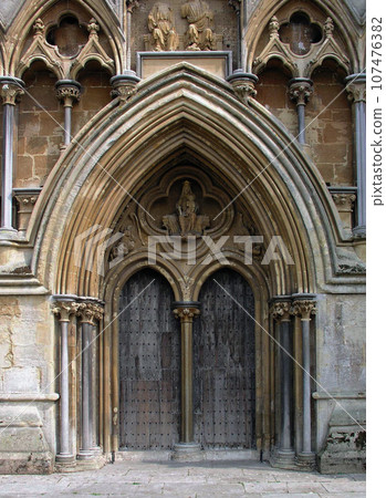 英國，英格蘭，薩默塞特，韋爾斯大教堂，西門 107476382