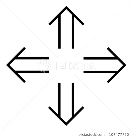 Set illustration of up, down, left and right... - Stock Illustration ...