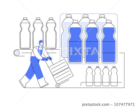 Soft drink packaging abstract concept vector illustration. Soft drink packaging abstract concept vector illustration. 107477971