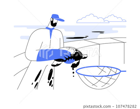 Rescue wildlife abstract concept vector illustration. 107478282