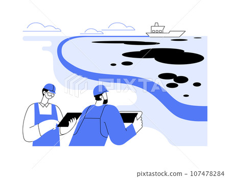 Skimming abstract concept vector illustration. 107478284