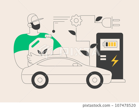 Alternative fuel abstract concept vector illustration. Alternative fuel abstract concept vector illustration. 107478520