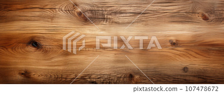 Wooden board texture background, cracked and knotted brown wood close-up Wooden board texture background, cracked and knotted brown wood close-up 107478672