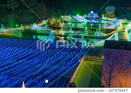 [Winter material] Illuminations image [Nagano Prefecture] 107479447