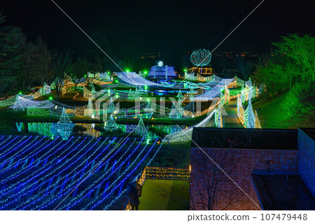 [Winter material] Illuminations image [Nagano Prefecture] 107479448