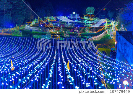 [Winter material] Illuminations image [Nagano Prefecture] 107479449