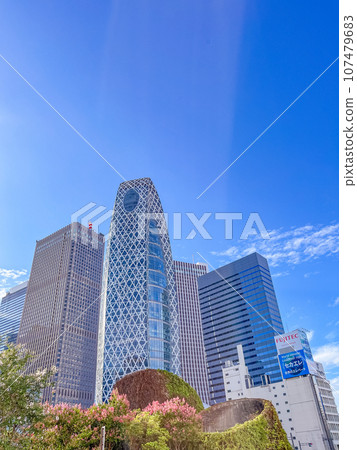 (Tokyo) A group of skyscrapers standing at the west exit of Shinjuku Station 107479683