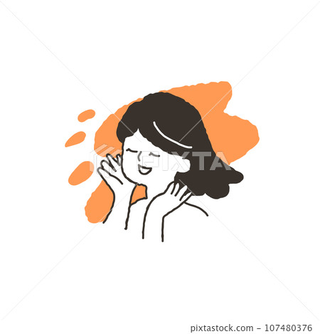 一個皮膚感覺良好的女人 107480376