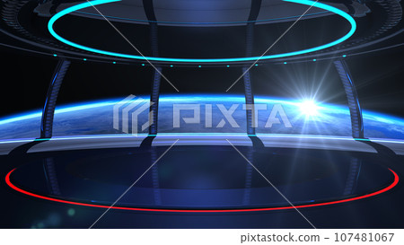 Video Distribution Background Earth Sunrise BG SNS Space Room 107481067