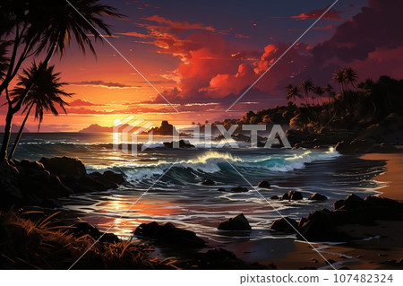 Abstract Watercolor create a unique and dynamic wallpaper 107482324