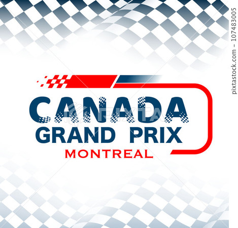 Canada grand prix checkered background 107483005