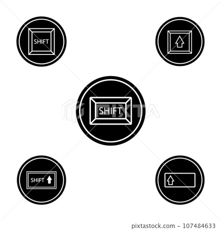 shift key icon vector shift key icon vector 107484633